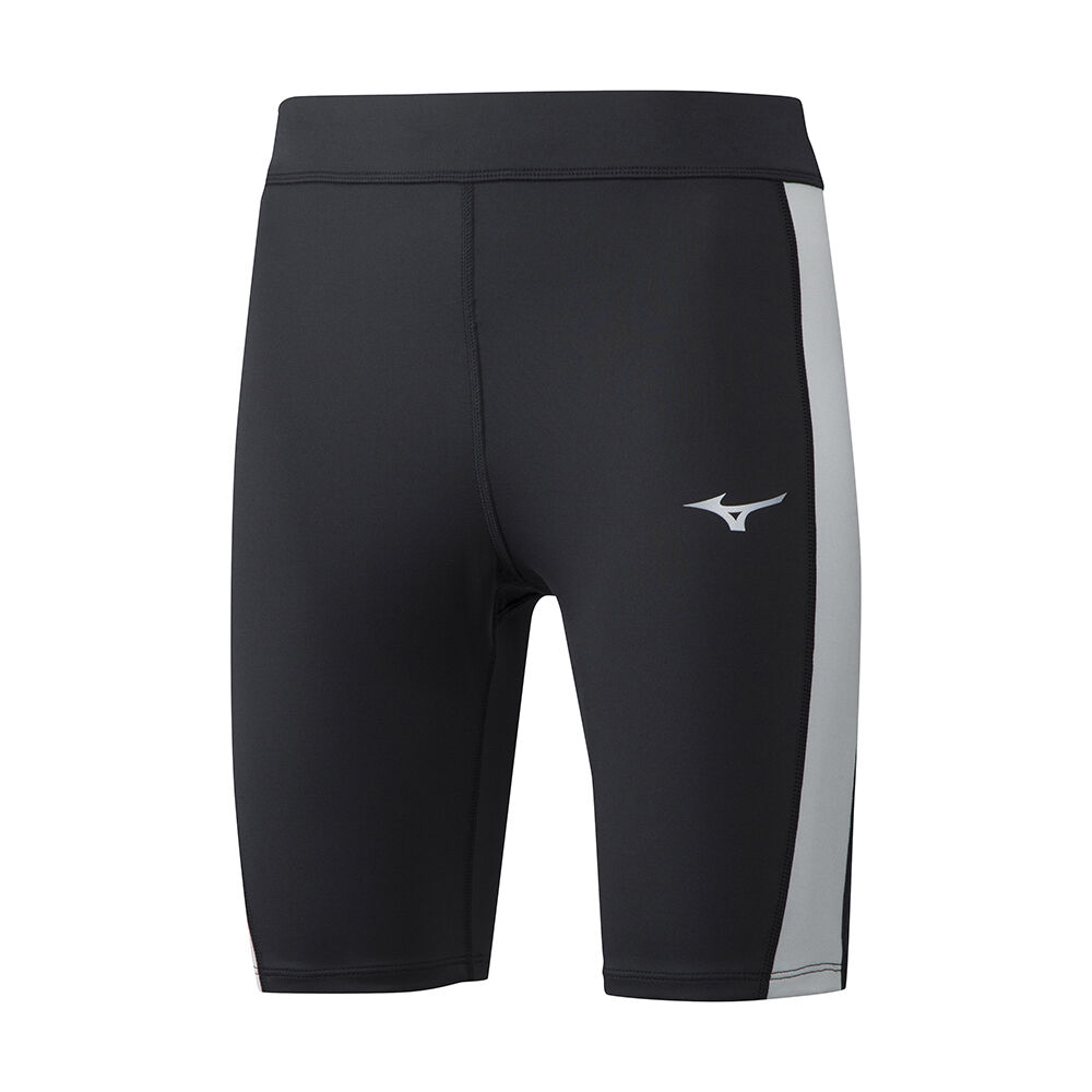 Leggings Mizuno Running Impulse Core Mid - Mulher - Pretas/Cinzentas - EVPCQ4285